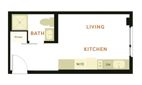 a floor plan of the apartment